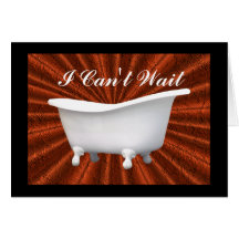 Vintage Tub- customize Card