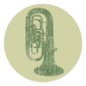Vintage Tuba stickers by marchingbandstuff Vintage Tuba stickers