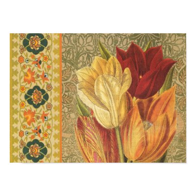 Vintage Tulip Flower Poster by FRUITLOOPY