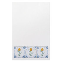 Vintage Tulip Tile Art Stationery