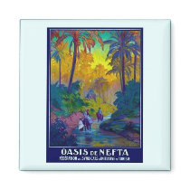Vintage Tunisia Oasis magnets