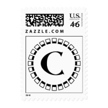 Vintage turn of the century, monogram C Postage