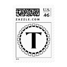 Vintage turn of the century, monogram T Postage