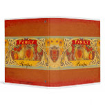 Vintage Tuscan Sunflower &amp; Fruit Recipe Binder