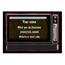 vintage tv business cards