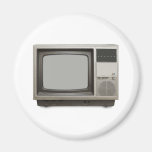 vintage tv set fridge magnets
