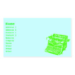 Vintage Typewriter Business Card Templates