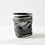 Vintage Typewriter Illustration Mugs