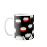 Vintage Typewriter Keyboard with Round Keys Coffee Mugs