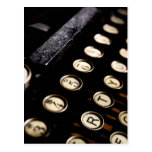 Vintage Typewriter Keys Postcard