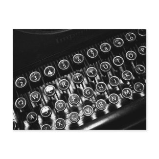 Vintage Typewriter postcard