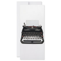 Vintage Typewriter Rack Card