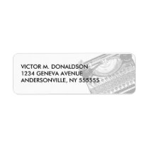 Vintage Typewriter Return Address Labels labels