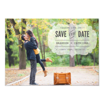 Vintage Typewritten Save the Date Announcement