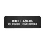 VINTAGE TYPOGRAPHY CHALKBOARD RETURN ADDRESS LABEL