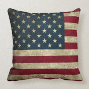 Vintage U.S. Flag Pillow throwpillow