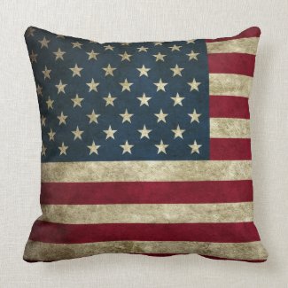 Vintage U.S. Flag Pillow