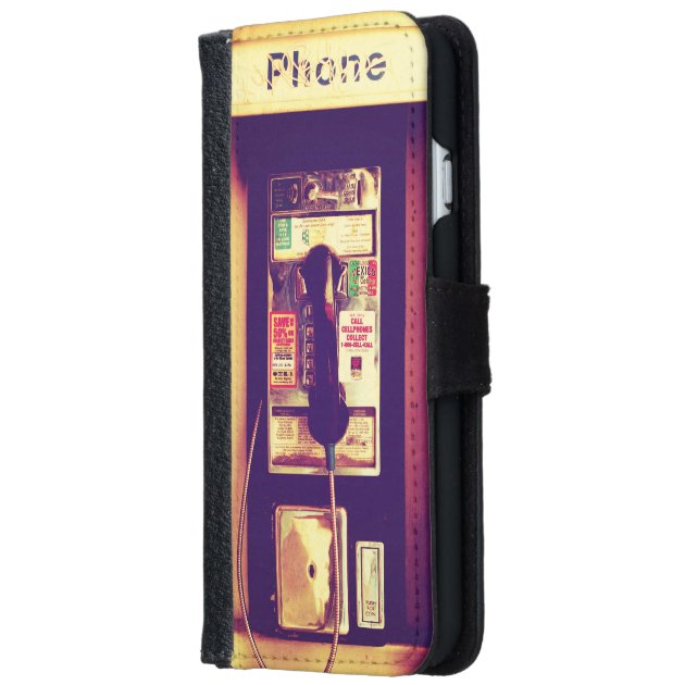 Vintage U.S. Public Pay Phone iPhone 6 Wallet Case