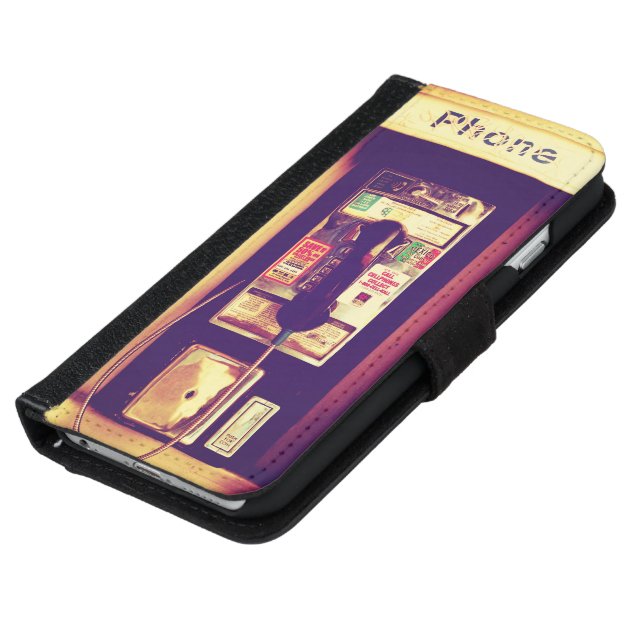 Vintage U.S. Public Pay Phone iPhone 6 Wallet Case-5