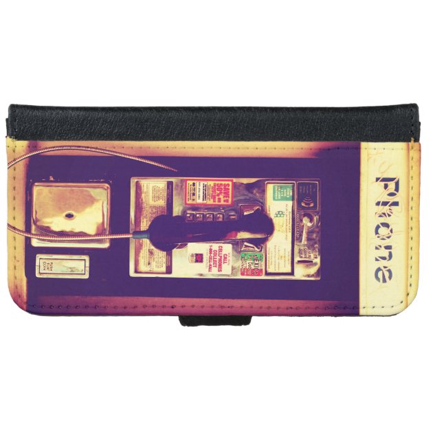 Vintage U.S. Public Pay Phone iPhone 6 Wallet Case-4
