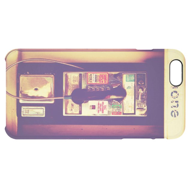 Vintage U.S. Public Pay Phone - Transparent Uncommon Clearlyâ„¢ Deflector iPhone 6 Plus Case-5
