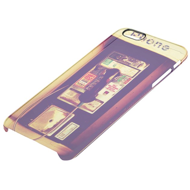 Vintage U.S. Public Pay Phone - Transparent Uncommon Clearlyâ„¢ Deflector iPhone 6 Plus Case-4