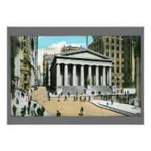 Vintage U.S. Subtreasury, New York City Personalized Invitation