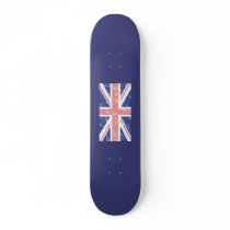 Vintage UK Flag Skateboard
