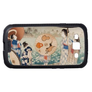 Vintage ukiyo-e japanese ladies with umbrella art galaxy s3 covers