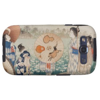 Vintage ukiyo-e japanese ladies with umbrella art galaxy s3 case