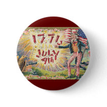 Vintage Uncle Sam 1776 Button