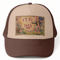 Vintage Uncle Sam 1776 Mesh Hats