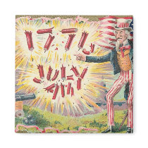 Vintage Uncle Sam 1776 Fridge Magnets
