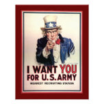 Vintage Uncle Sam Invitations