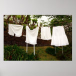 Vintage underwear laundry print