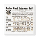 Vintage Underwear Sale Magnet