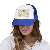 Vintage Unicorn (Monoceros) Constellation Trucker Hats