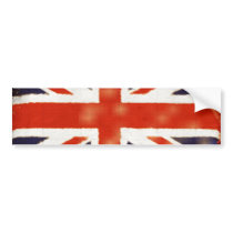 Vintage Union Jack Bumper Sticker