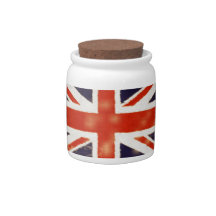 Vintage Union Jack Candy Jar