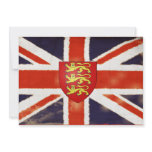Vintage Union Jack Coat Of Arms Invitations
