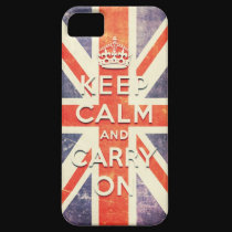 Vintage Union Jack flag keep calm and carry on casemate cases
