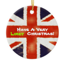 Vintage Union Jack Limey Christmas Ornament ornaments