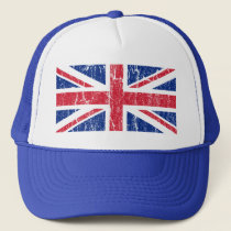 Vintage Union Jack Trucker Hat by ruderetro Vintage Union Jack Trucker Hat