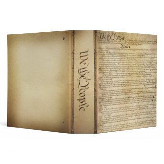 Vintage United States Constitution Binder binder