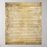 Vintage United States Constitution Print