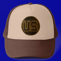 Vintage US Military Badge Cap hats