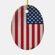 Vintage USA Flag Ornament