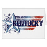 Vintage USA Flag with Star – Kentucky Card