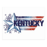 Vintage USA Flag with Star – Kentucky Post Card