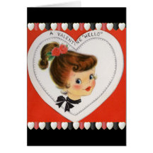 Vintage Valentine Card for Kids